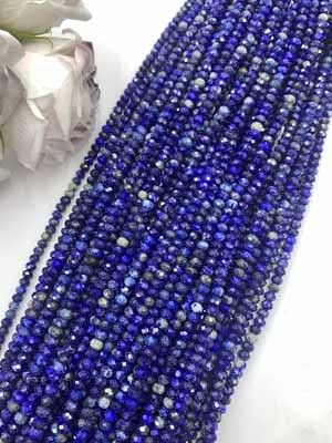 Lapis Lazuli Abacus Beads 4×6mm Long Chain 38cm