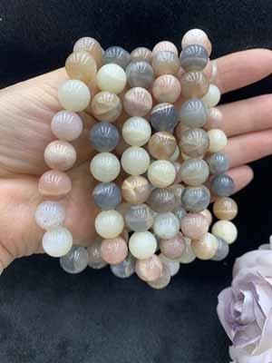 Colorful moonstone bracelet (10mm-12mm)