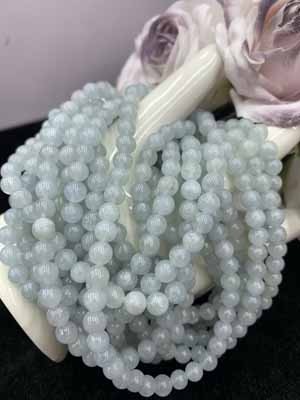 Aquamarine three-wrap 6mm.