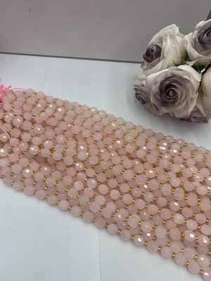 Rose quartz lulutong 10mm, 38cm long chain _001.