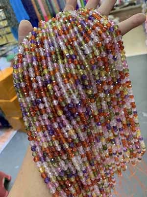 Colored zircon 2mm, 3mm, 4mm, 6mm.