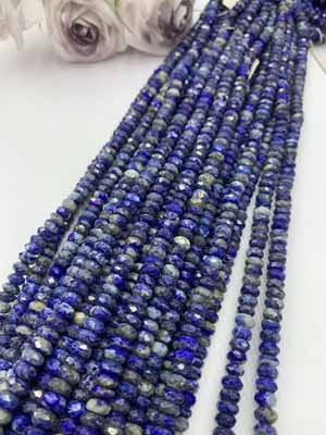 Lapis Lazuli Abacus Beads 4×8mm Long Chain 38cm