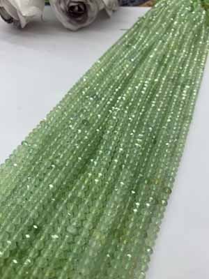 Prehnite Abacus Beads 4×5mm, 38cm long strand