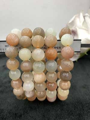 Colorful moonstone bracelet (10mm-12mm)