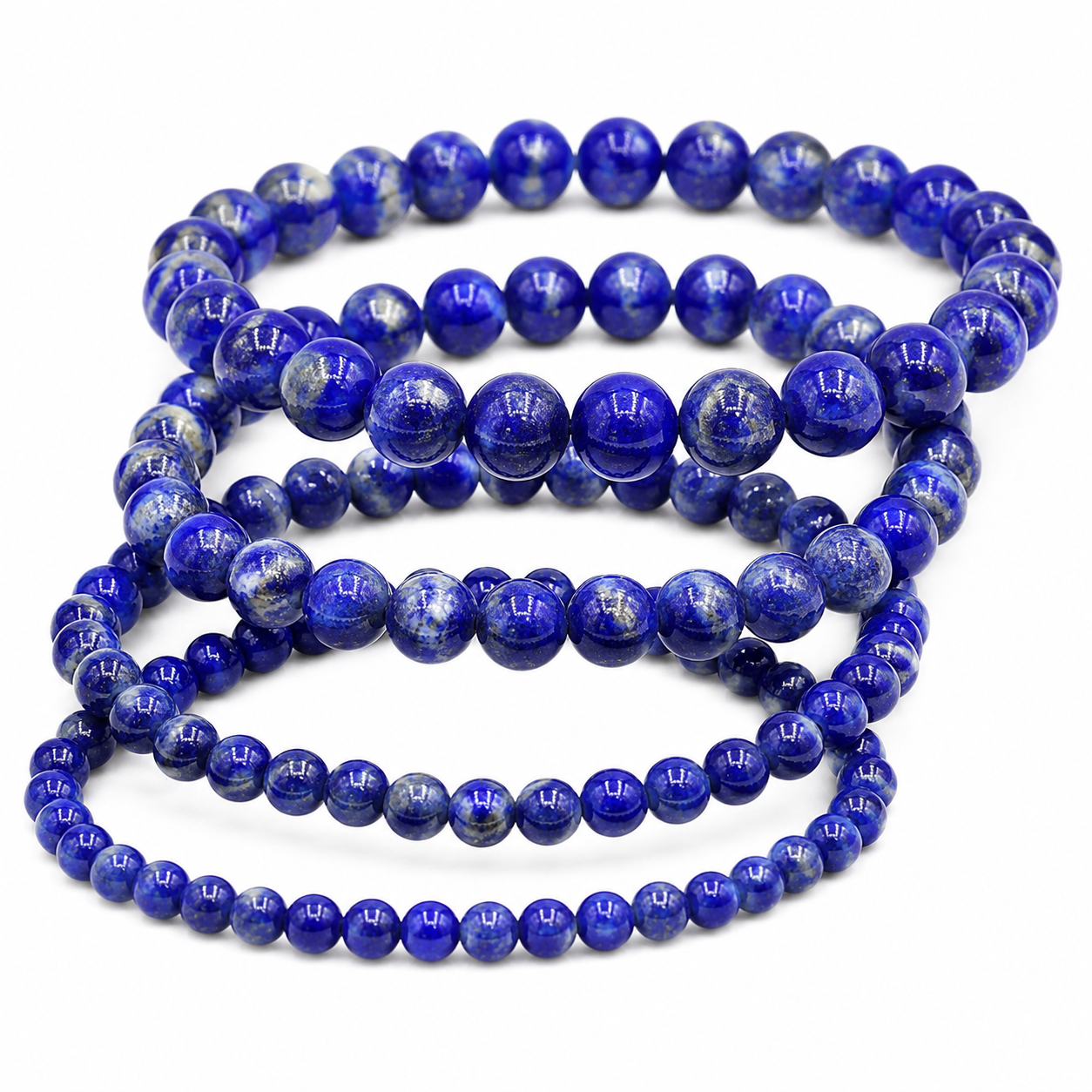 Lapis Lazuli Bracelet (6mm–12mm)