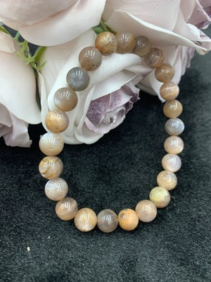 Black Spine Sunstone 6-8mm