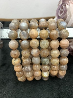 Black Spine Sunstone bracelet 10mm.
