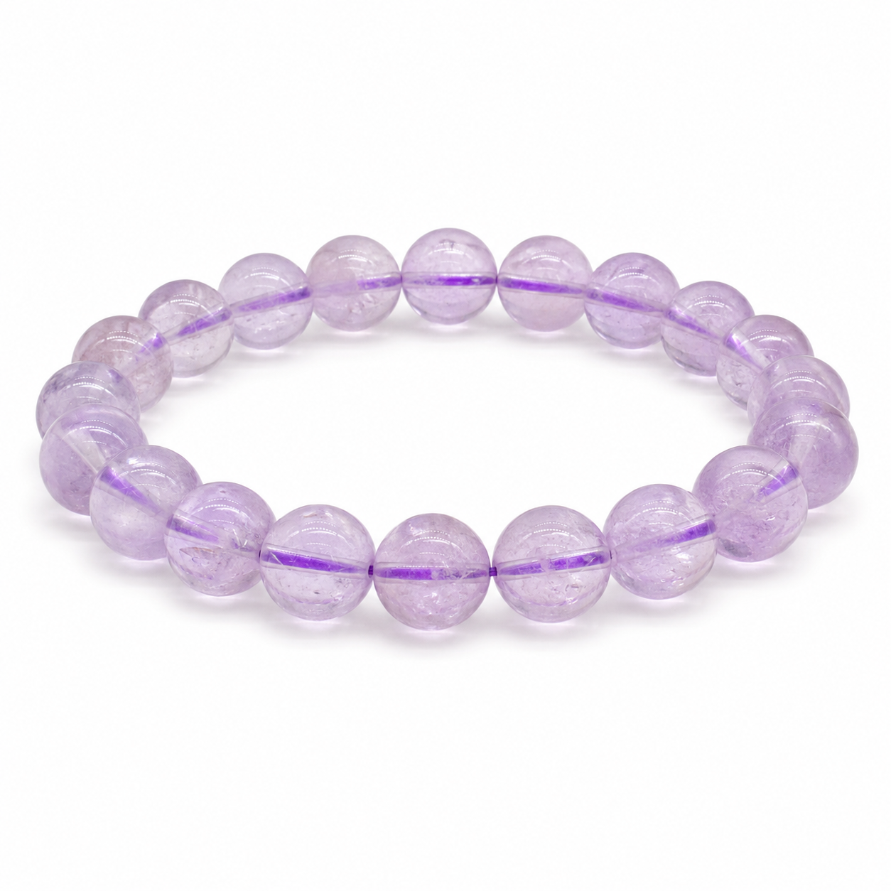 Light Amethyst Bracelet (8-14mm)