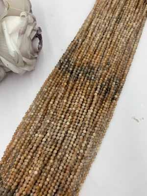 Sunstone Gradient Faceted Long Chain 38cm