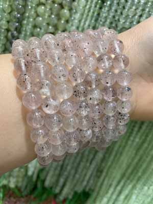 Pink Super Seven 8mm bracelet.